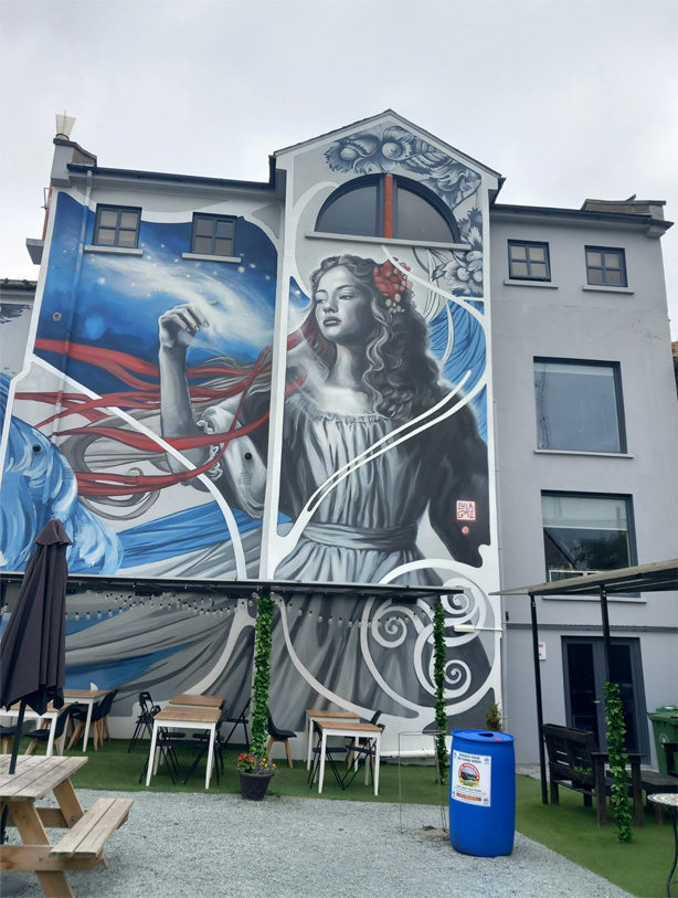 This is a photograph of some graffiti