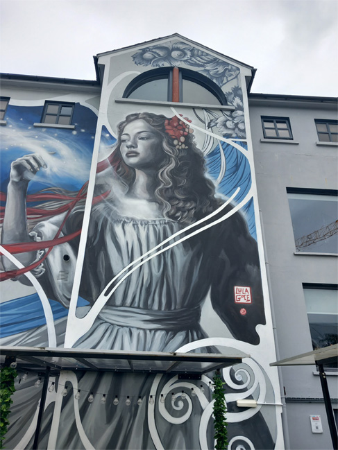 This is a photograph of some graffiti