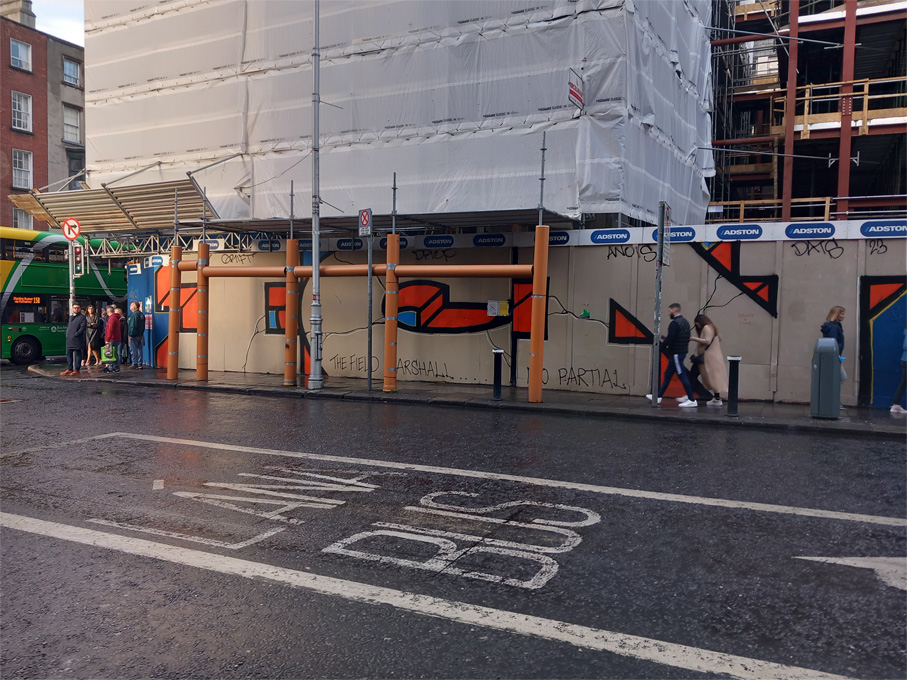 This is a photograph of some graffiti