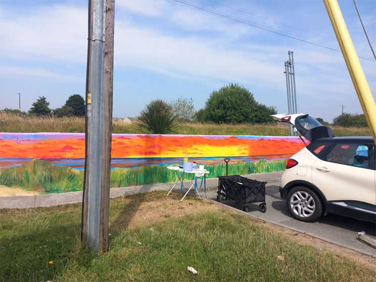 This is a photograph of some graffiti