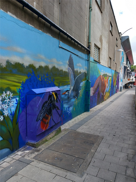 This is a photograph of some graffiti