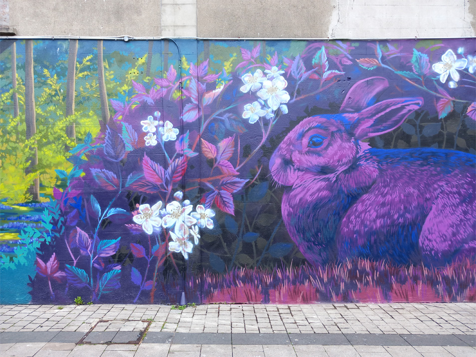 This is a photograph of some graffiti
