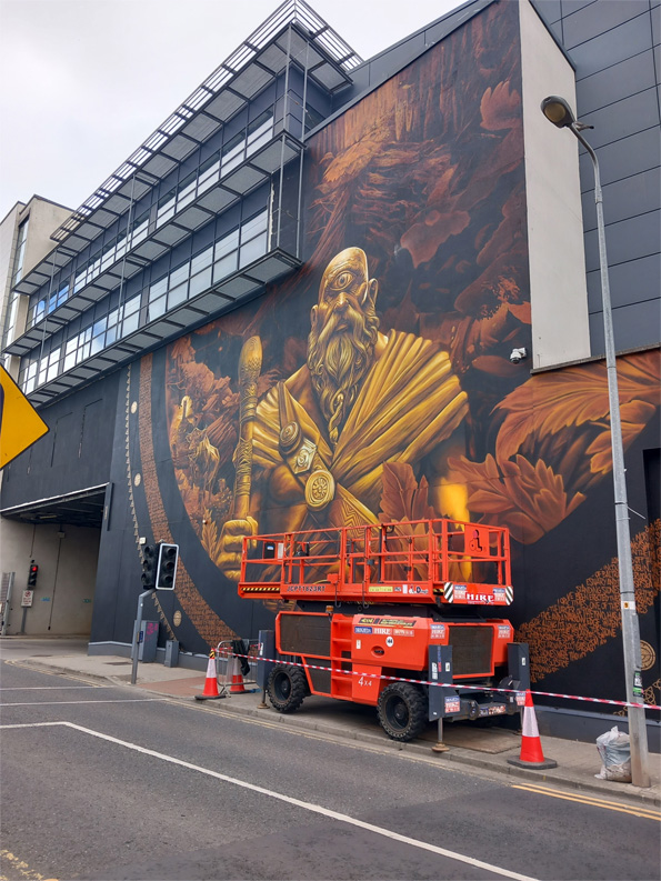 This is a photograph of some graffiti