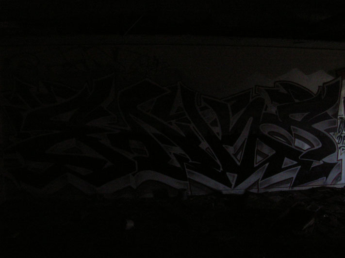 This is a photograph of graffiti