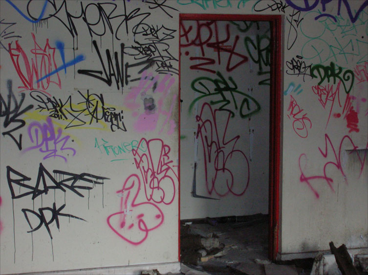 This is a photograph of graffiti