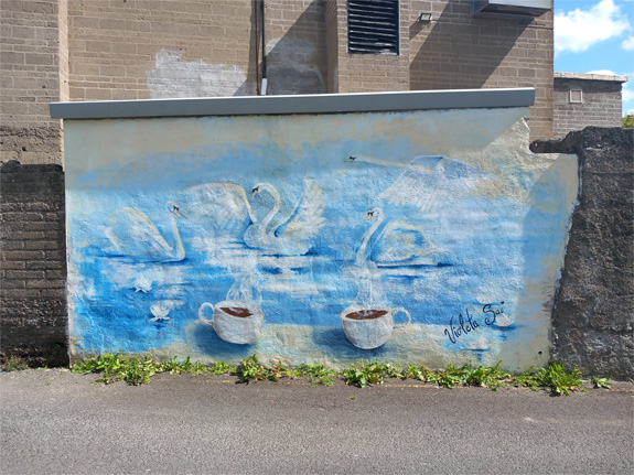 This is a photograph of some graffiti