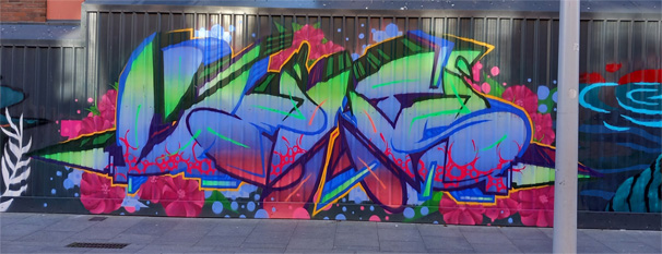 This is a photograph of some graffiti