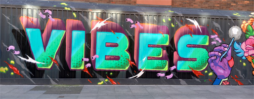 This is a photograph of some graffiti