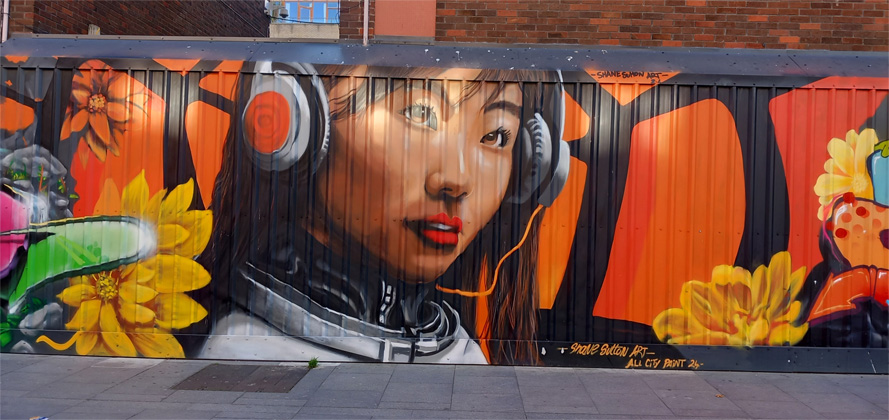 This is a photograph of some graffiti