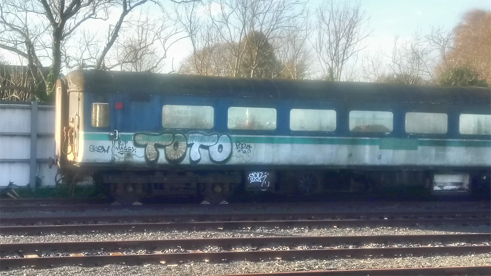 This is a photograph of graffiti