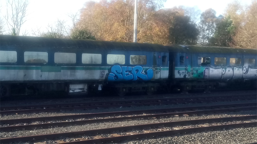 This is a photograph of graffiti