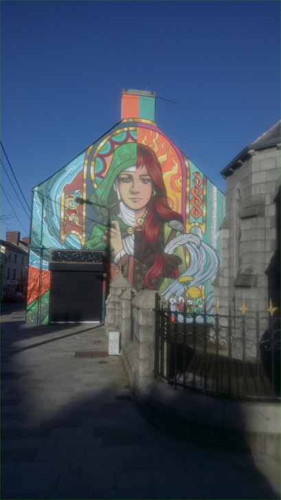 This is a photograph of graffiti