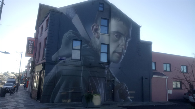 This is a photograph of graffiti