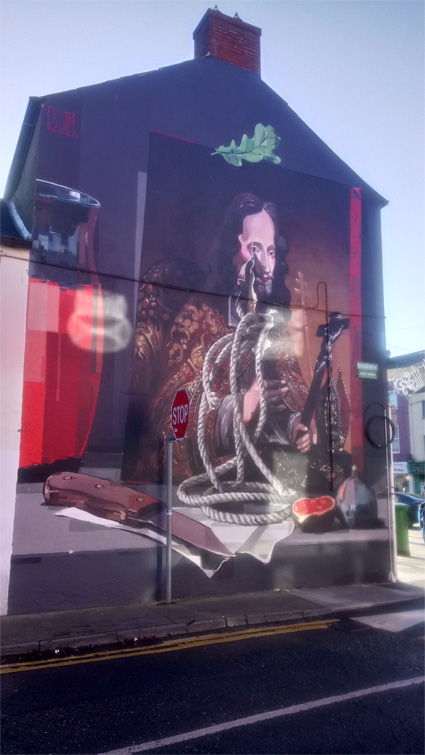 This is a photograph of graffiti