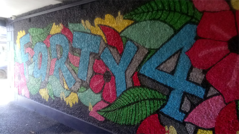 This is a photograph of graffiti