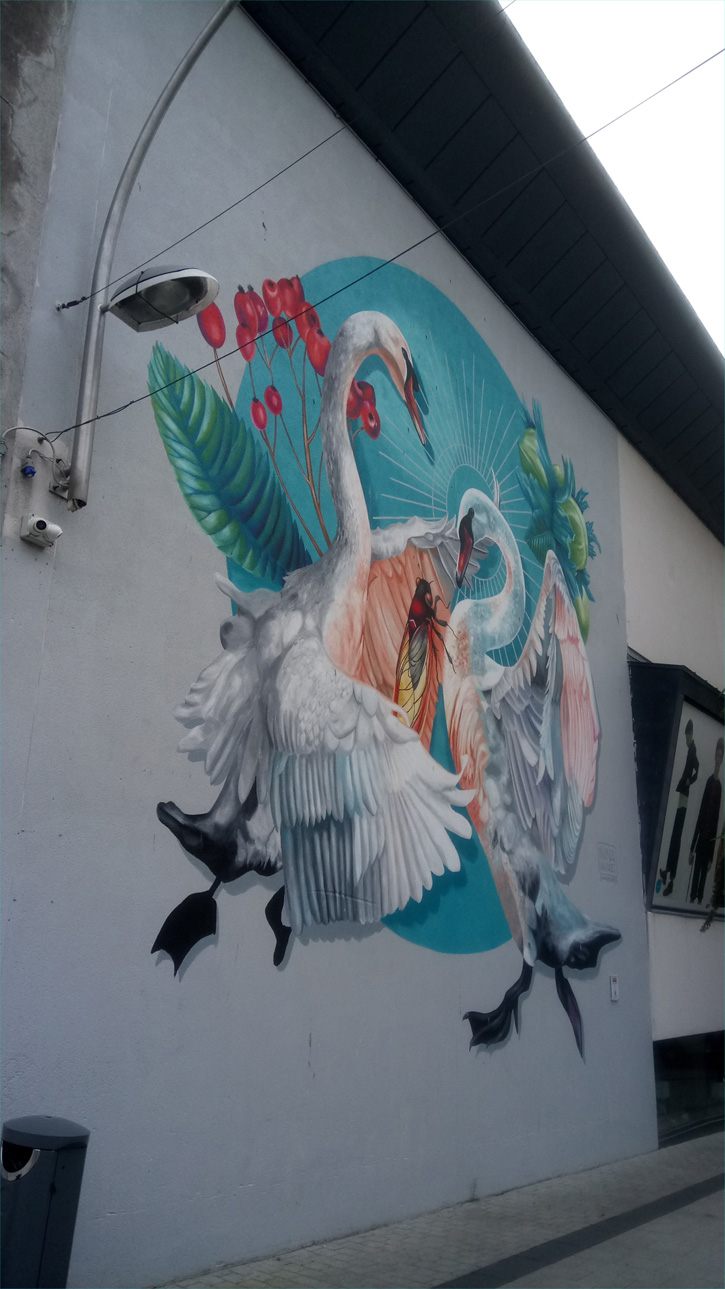 This is a photograph of a mural