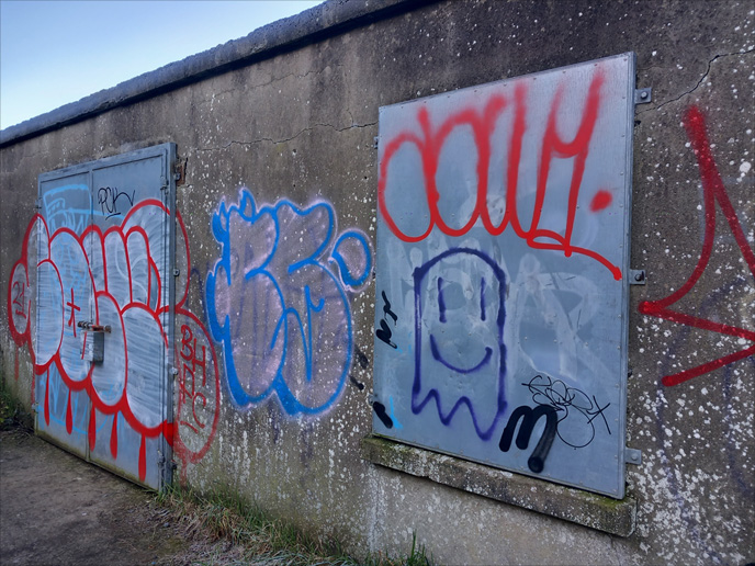 This is a photograph of some drogheda graffiti