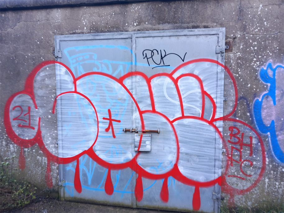 This is a photograph of some drogheda graffiti