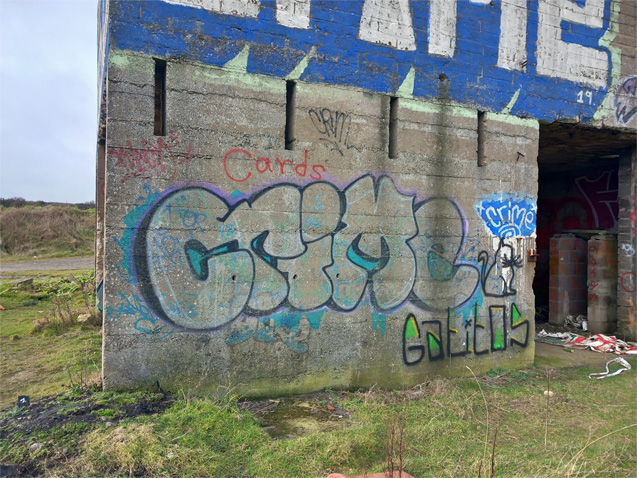 This is a photograph of some drogheda graffiti