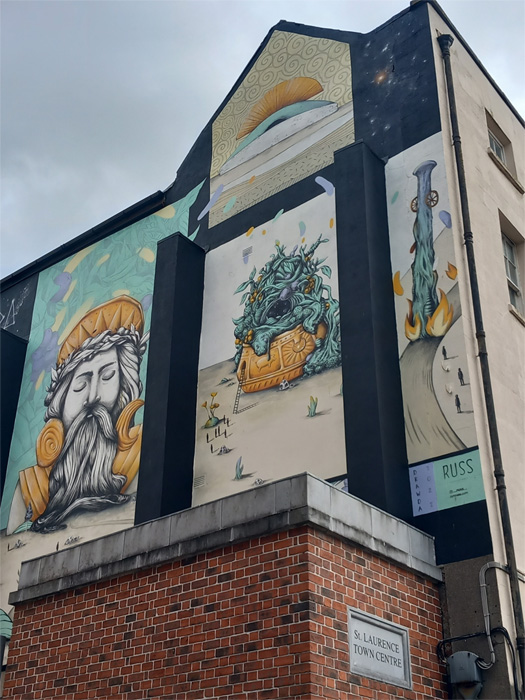 This is a photograph of some drogheda graffiti