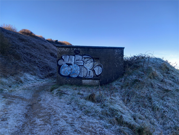 This is a photograph of some graffiti