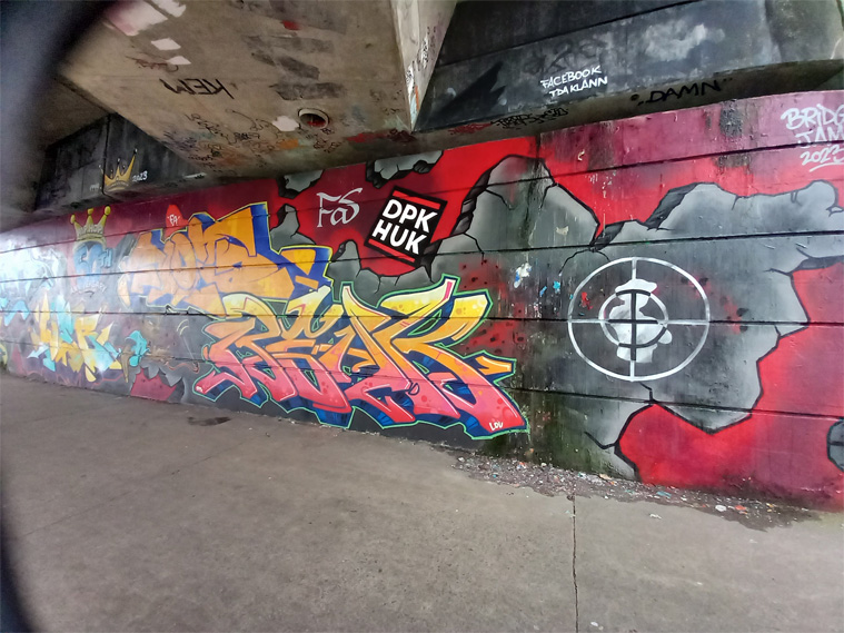 This is a photograph of some graffiti