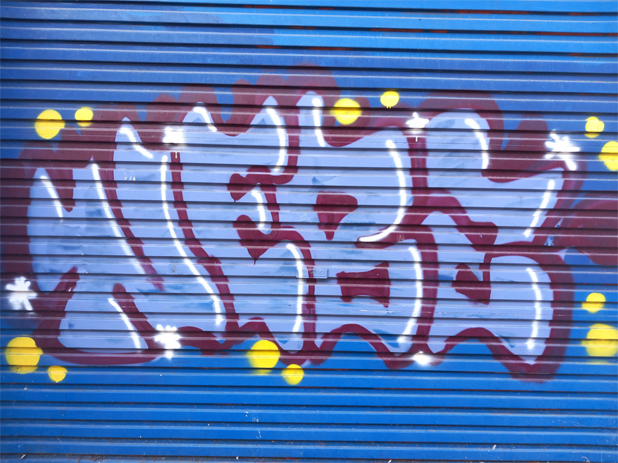 This is a photograph of some graffiti