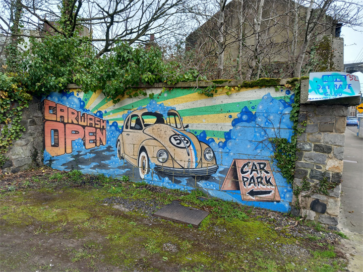 This is a photograph of some graffiti