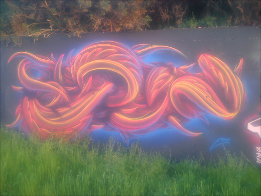 This is a photograph of some graffiti