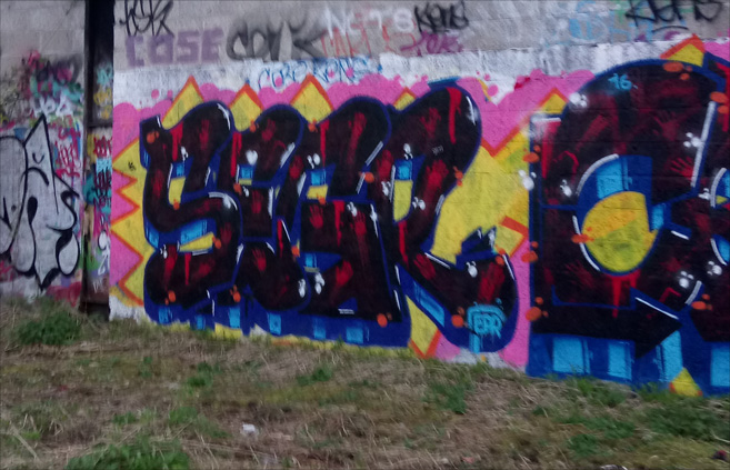 This is a photograph of some Drogheda graffiti